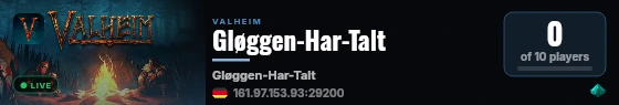 Gløggen-Har-Talt live status badge