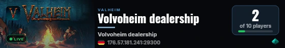 Volvoheim dealership live status badge