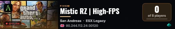 Mistic RZ | High-FPS live status badge