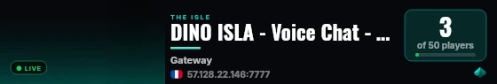 DINO ISLA - Voice Chat - 5x Growth & AI live status badge