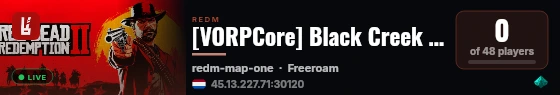 [VORPCore] Black Creek County live status badge