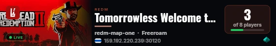 Tomorrowless Welcome to No Man’s Land live status badge