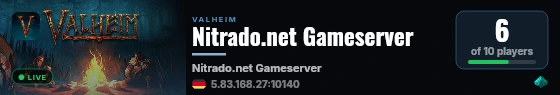 Nitrado.net Gameserver live status badge