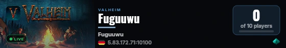 Fuguuwu live status badge