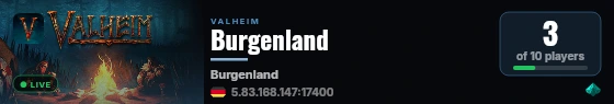 Burgenland live status badge