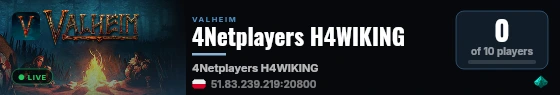 4Netplayers H4WIKING live status badge