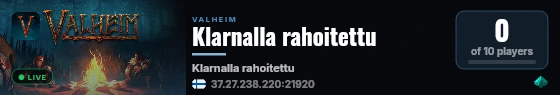 Klarnalla rahoitettu live status badge