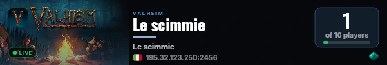 Le scimmie live status badge