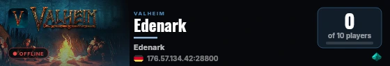Edenark live status badge
