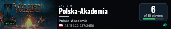 Polska-Akademia live status badge