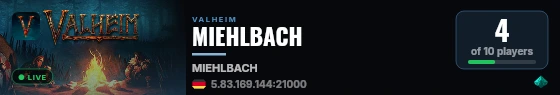 MIEHLBACH live status badge