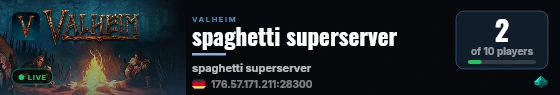 spaghetti superserver live status badge