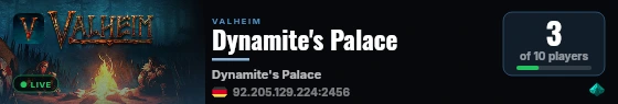 Dynamite's Palace live status badge