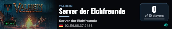 Server der Elchfreunde live status badge