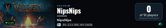 NipsNips live status badge