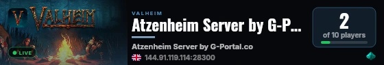 Atzenheim Server by G-Portal.com live status badge