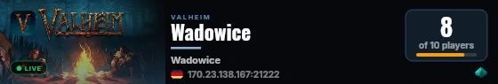 Wadowice live status badge