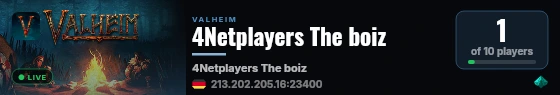 4Netplayers The boiz live status badge