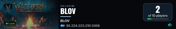 BLOV live status badge
