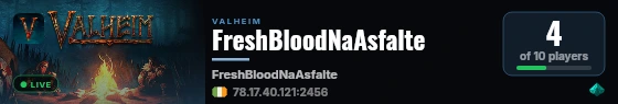 FreshBloodNaAsfalte live status badge