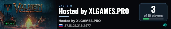 Hosted by XLGAMES.PRO live status badge