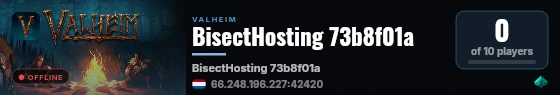 BisectHosting 73b8f01a live status badge