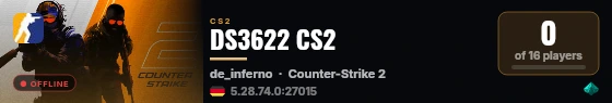 DS3622 CS2 live status badge