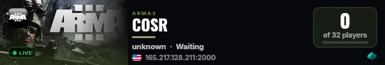 COSR live status badge