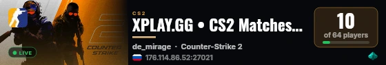 XPLAY.GG • CS2 Matches #283 • [RU] live status badge