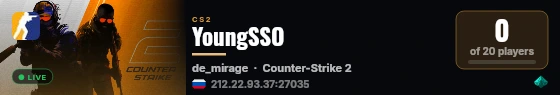 YoungSSO live status badge