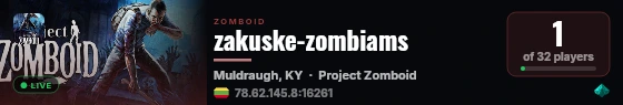 zakuske-zombiams live status badge