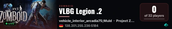 VLBG Legion .2 live status badge