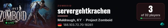 servergehtkrachen live status badge