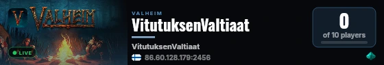 VitutuksenValtiaat live status badge