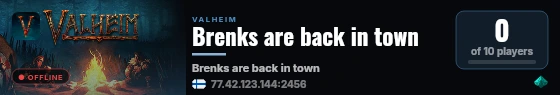 Brenks are back in town live status badge