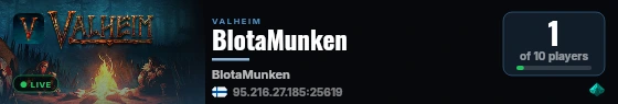 BlotaMunken live status badge