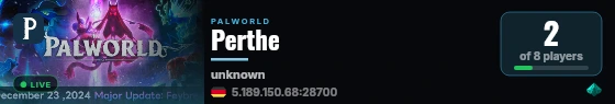 Perthe live status badge