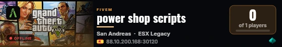 power shop scripts live status badge