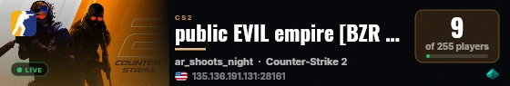 public EVIL empire [BZR clan] live status badge