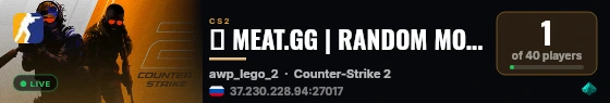 🔥 MEAT.GG | RANDOM MODELS #43 | AWP LEGO 2 live status badge