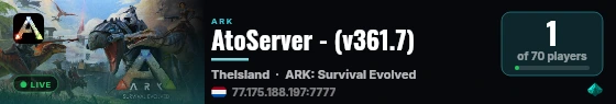 AtoServer - (v361.7) live status badge