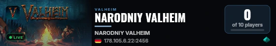 NARODNIY VALHEIM live status badge