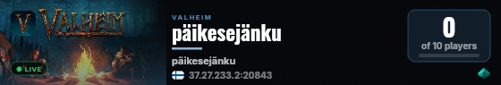 päikesejänku live status badge