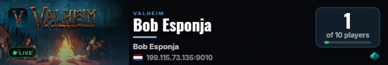 Bob Esponja live status badge