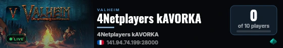 4Netplayers kAVORKA live status badge