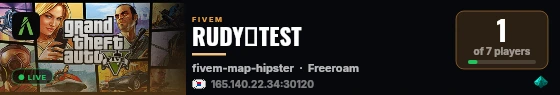 RUDYㆍTEST live status badge
