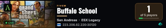 Buffalo School live status badge