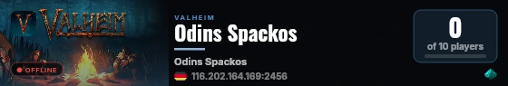 Odins Spackos live status badge