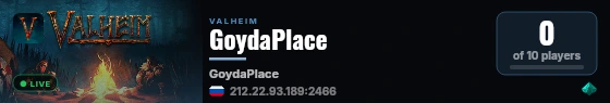 GoydaPlace live status badge