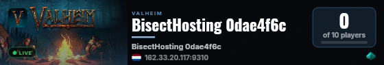 BisectHosting 0dae4f6c live status badge